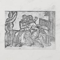 Ett par kissing, illustration "Roxburghe Ballads"