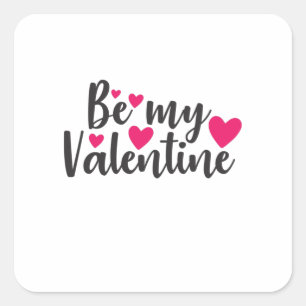 Ett par konst är min Valentine Fyrkantigt Klistermärke