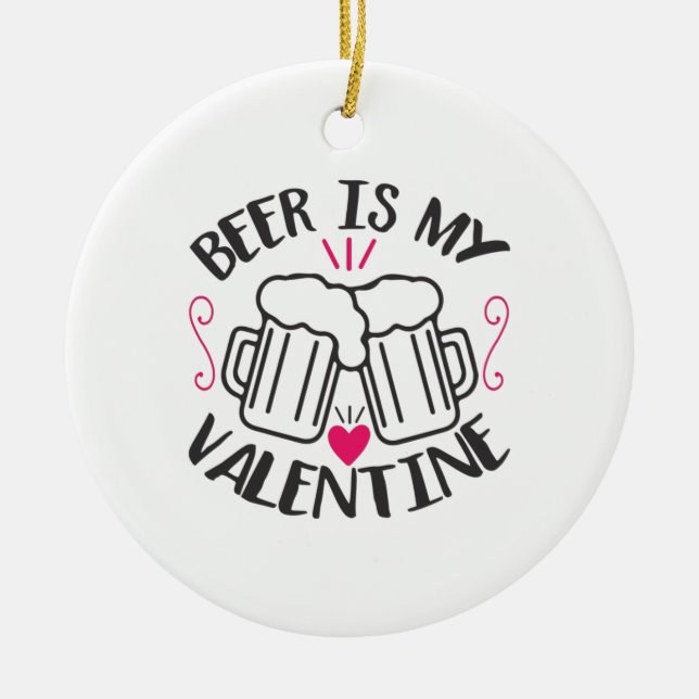 Ett par konstöl är min Valentine Julgransprydnad Keramik (Framsidan)