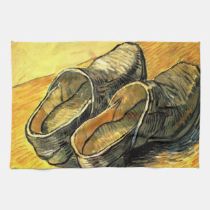 Ett par lädertraskor av Vincent van Gogh Kökshandduk