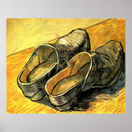 Ett par lädertraskor av Vincent van Gogh Poster