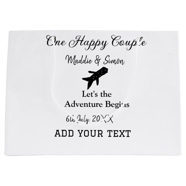 Ett par lycklig låt oss äventyr inleder bröllop co (Framsidan)