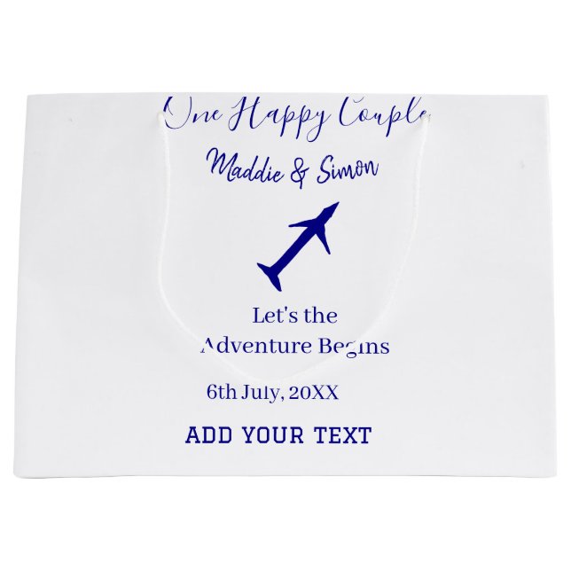 Ett par lycklig låt oss äventyr inleder bröllop co (Framsidan)