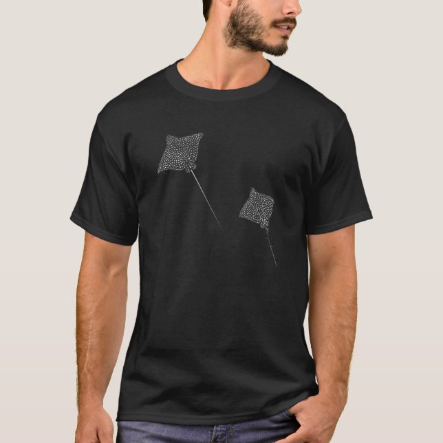 Ett par Manta-ray (Ocean Silhouettes Collection) T Shirt (Framsida)