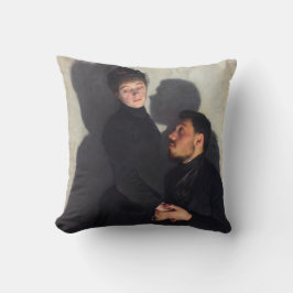 Ett par med kastskuggor (av Emile Friant) Kudde