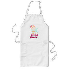 Ett par Noodles Funny Ramen Kopp Tecknad Långt Förkläde
