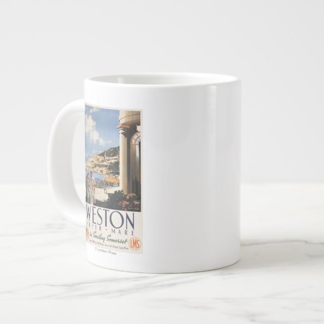 Ett par överseende Kusten-järnvägen Poster Jumbo Mugg (Framsida vänster)