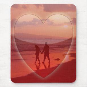 Ett par på Beach Valentine Musmatta