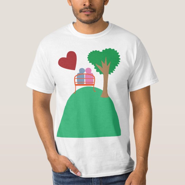 Ett par på dejt  t shirt (Framsida)