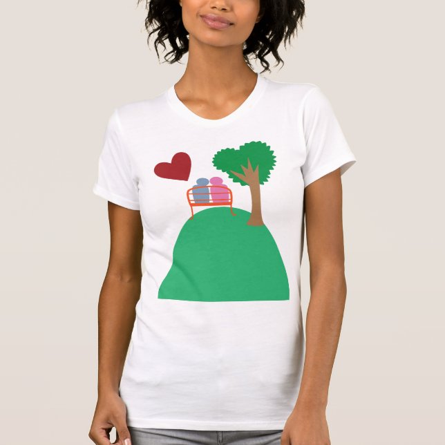 Ett par på dejt  t shirt (Framsida)