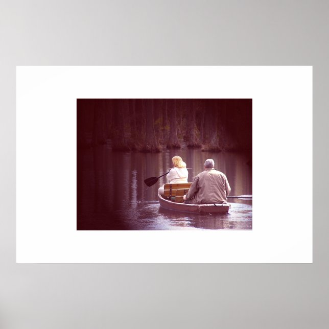 Ett par på en kanot poster (Framsidan)