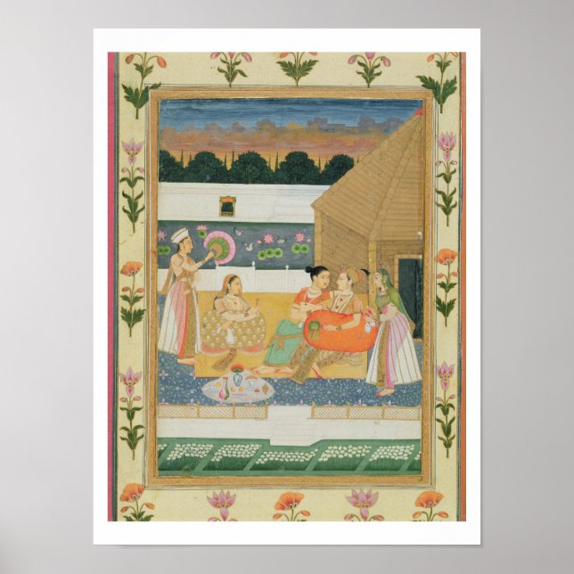 Ett par på en terace vid solnedgången, från Small  Poster (Framsidan)