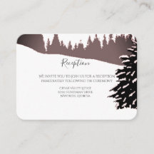 Ett par på ett snöbergsbröllop