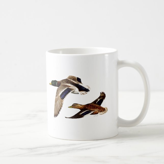Ett par på Mallard Ankor Kaffemugg (Höger)