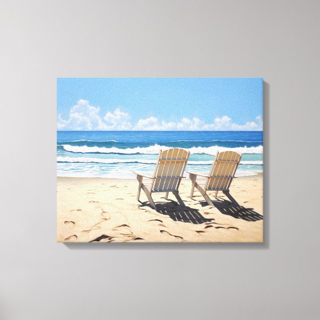 Ett par paradis Realism Painting Digital Illust Canvastryck (Framsida)