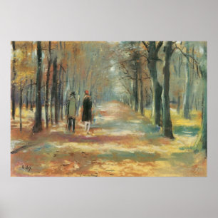 Ett par promenader i skogen av Lesser Ury Poster