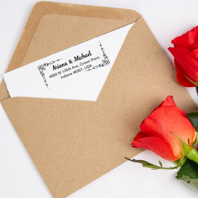 Ett par Returadresser, Bröllop eller familj Stämpel (Skapare uppladdad)