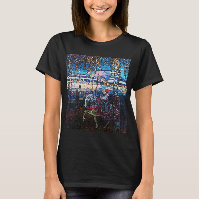 Ett par Riding a White Horse, Wassily Kandinsky T Shirt (Framsida)