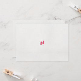 ett par röda löv i svart bakgrund inbjudningar