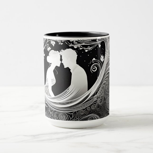 Ett par Romantical Embrace Mugg (Center)