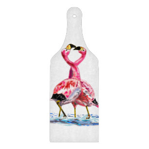 Ett par Rosa Flamingo-skärmar