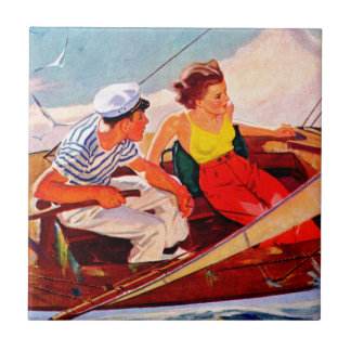Ett par segling av R.J. Cavaliere Kakelplatta