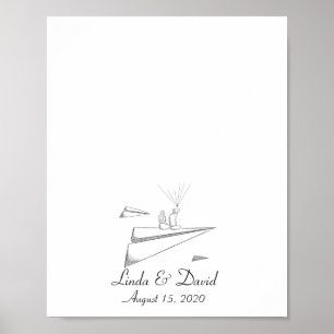 Ett par sittplatser på den Pappra Flygplan-fingera Poster