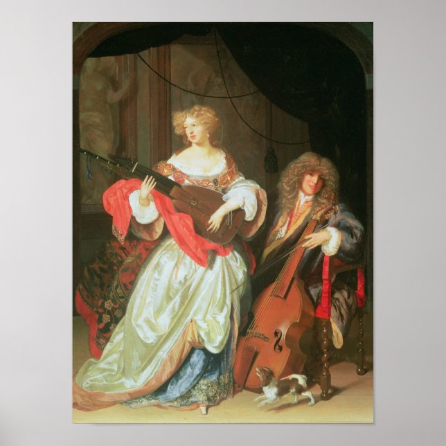 Ett par skapar musik poster (Framsidan)