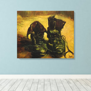 Ett par skor av Vincent van Gogh Canvastryck