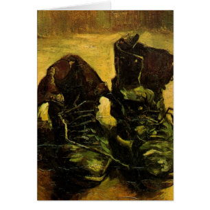 Ett par skor av Vincent van Gogh Hälsningskort