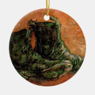 Ett par skor av Vincent van Gogh Julgransprydnad Keramik