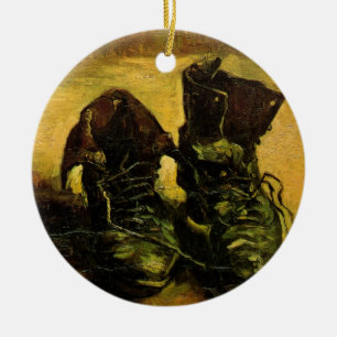 Ett par skor av Vincent van Gogh Julgransprydnad Keramik