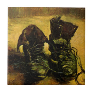 Ett par skor av Vincent van Gogh Kakelplatta