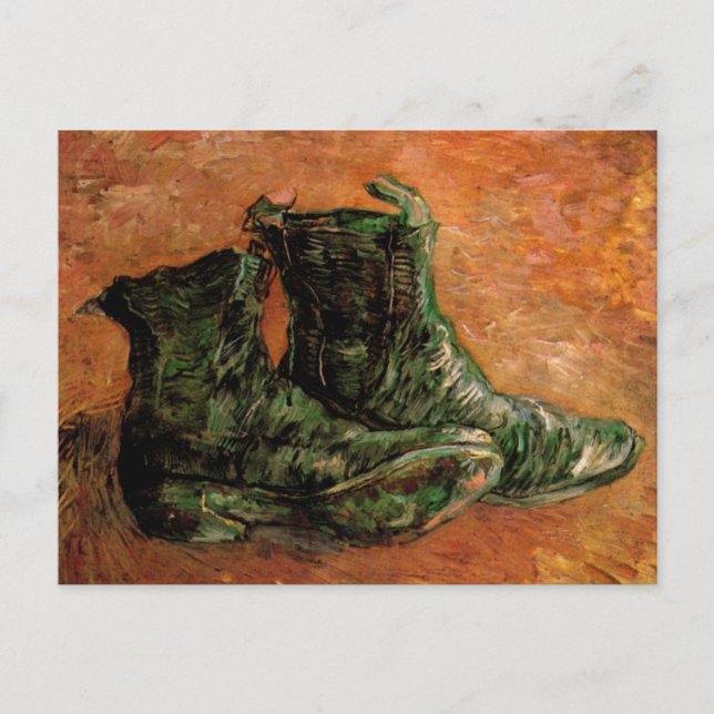 Ett par skor av Vincent van Gogh Vykort (Framsida)