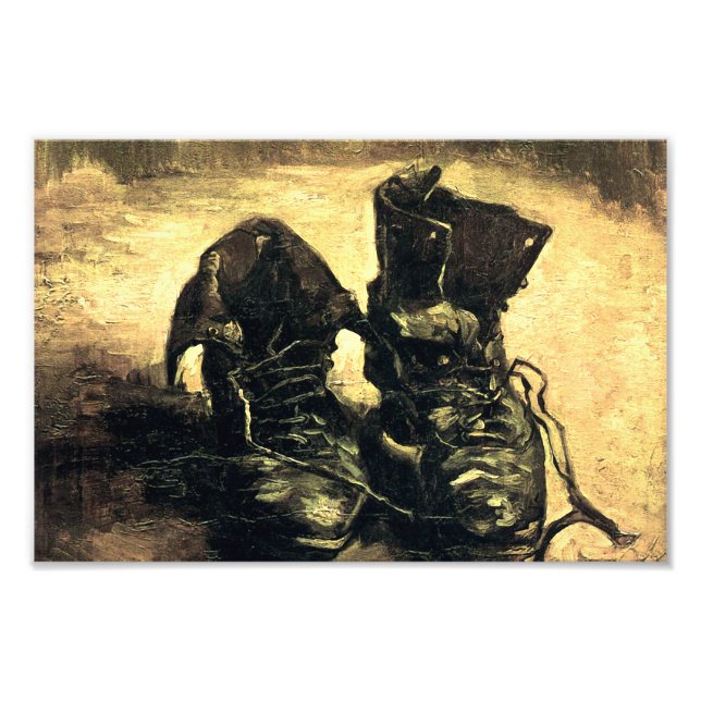 Ett par skor - Van Gogh Fototryck (Framsidan)