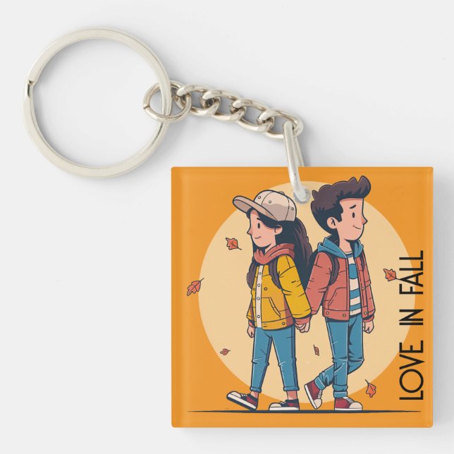 Ett par som håller händer tillsammans i fall (Framsidan)