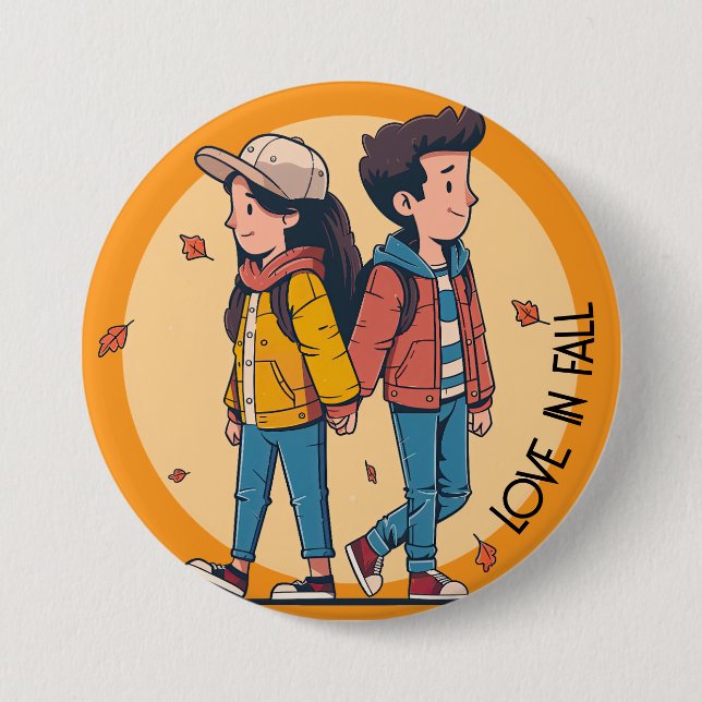 Ett par som håller händer tillsammans i fall knapp (Framsida)