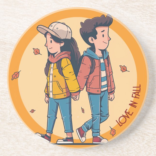 Ett par som håller händer tillsammans i fall underlägg (Framsidan)