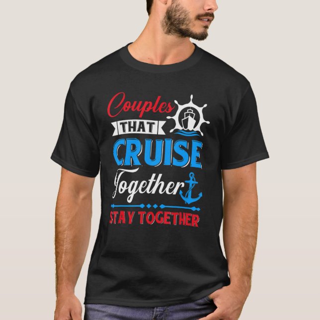 Ett par som kör ihop håller sig samman t shirt (Framsida)