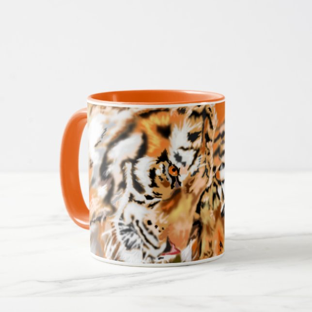 Ett par Tigers Mugg Gift - Hug (Framsida vänster)