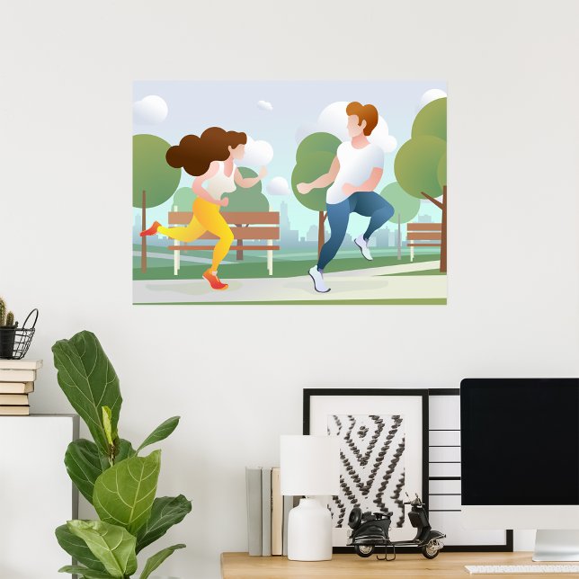 Ett par utgångar genom en park Poster (Skapare uppladdad)