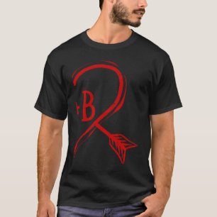 Ett par Valentine Heart för honom B 2023 Lycklig V T Shirt