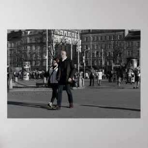 Ett par Walking Poster