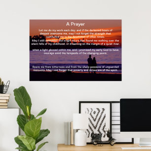 Ett paraplysilhuett Poster