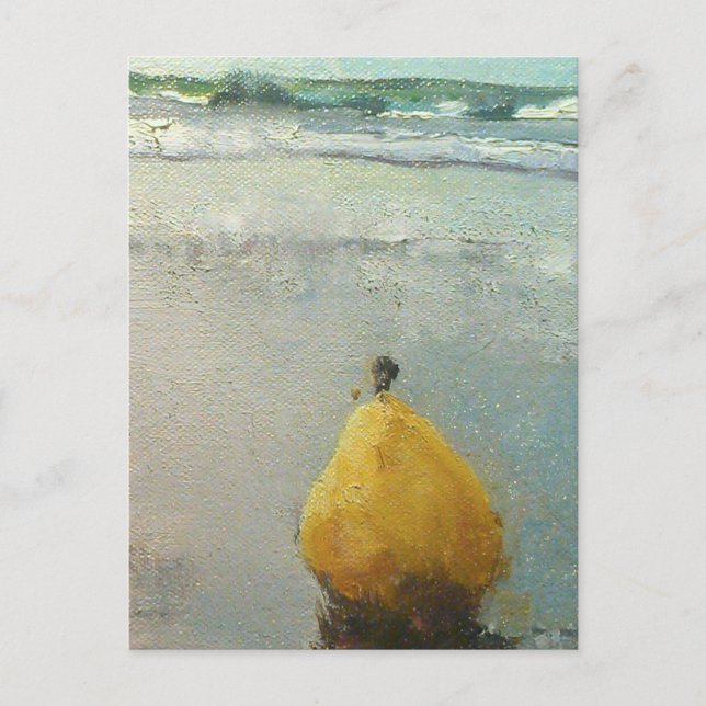 Ett päronDag På Stranden m/triplepear vykort (Framsida)