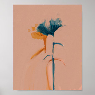 Ett partnerskap för Blommigt - Abstrakt Flowers Poster