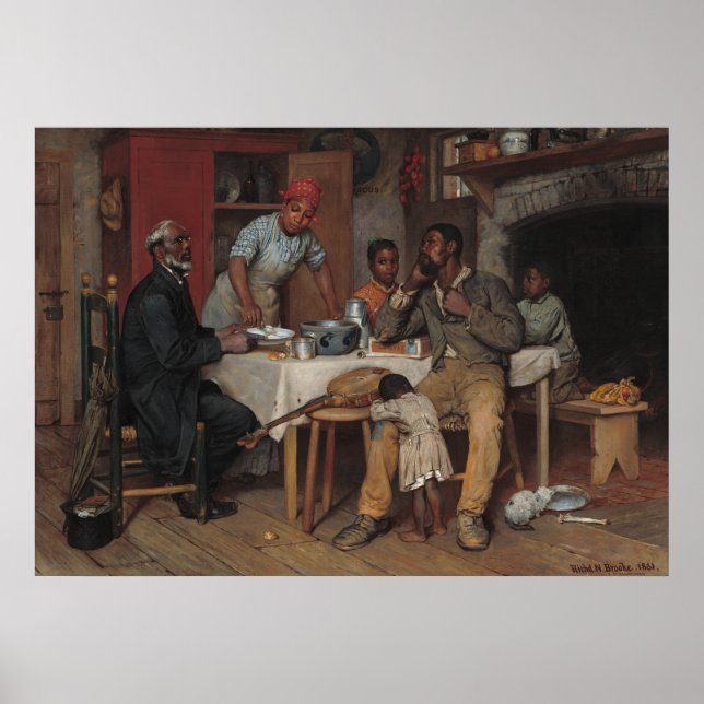 Ett pastoralt besök av Richard Norris Brooke Poster (Framsidan)