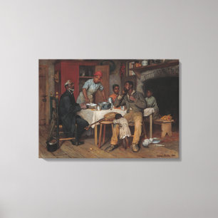 Ett pastoralt besök canvastryck