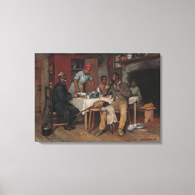 Ett pastoralt besök canvastryck (Framsida)