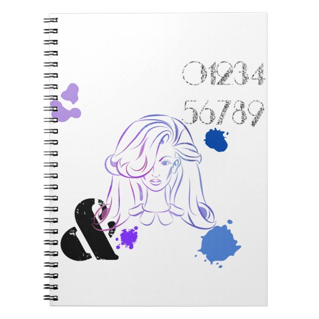 Ett pekdon för Färg vattenfärgsplattor Anteckningsbok Med Spiral (Framsidan)